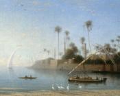 查尔斯西奥多弗里尔 - A view of Beni Souef, Egypt